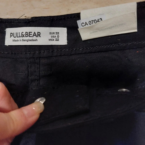 Pull&Bear high waist denim shorts nwt size 0 - Picture 2 of 10